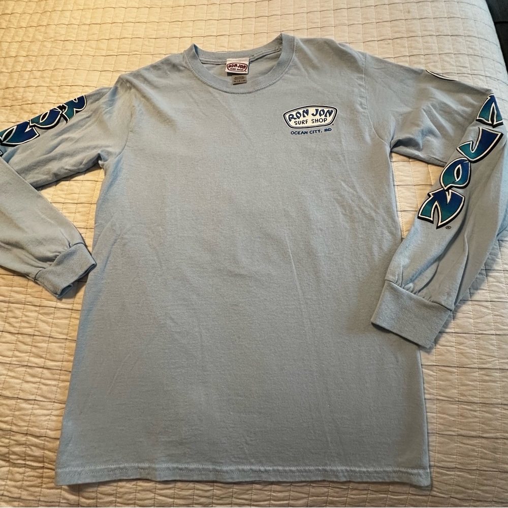 Ron Jon Long Sleeve‎ T-Shirt Ocean City Maryland Small  Blue